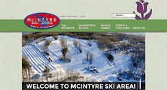 Desktop Screenshot of mcintyreskiarea.com