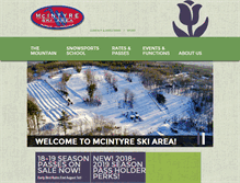 Tablet Screenshot of mcintyreskiarea.com